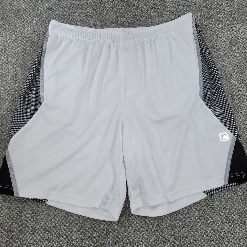 AND1 Mens Basketball Shorts White Black Grey Mesh Athletic Activewear 3XL